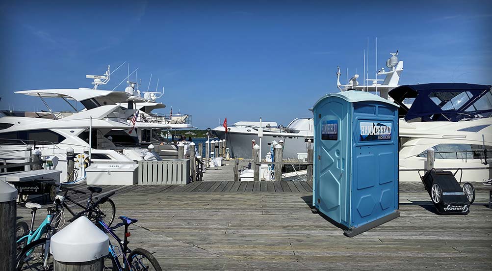 The Hammerhead Portable Toilet On The Board Walk