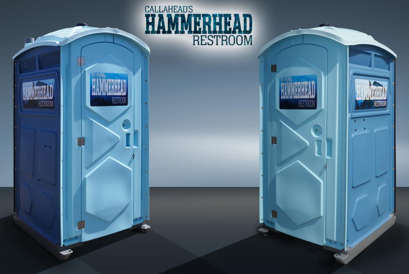 The HAMMERHEAD PORTABLE RESTROOM BY CALLAHEAD