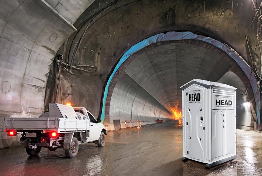 THE HEAD PORTABLE TOILET FOR LONG TERM OR CONSTRUCTION USE