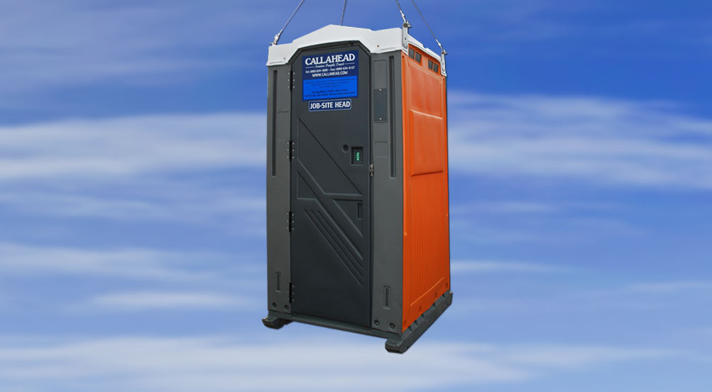 The Cable Head Portable Toilet Near Building Site