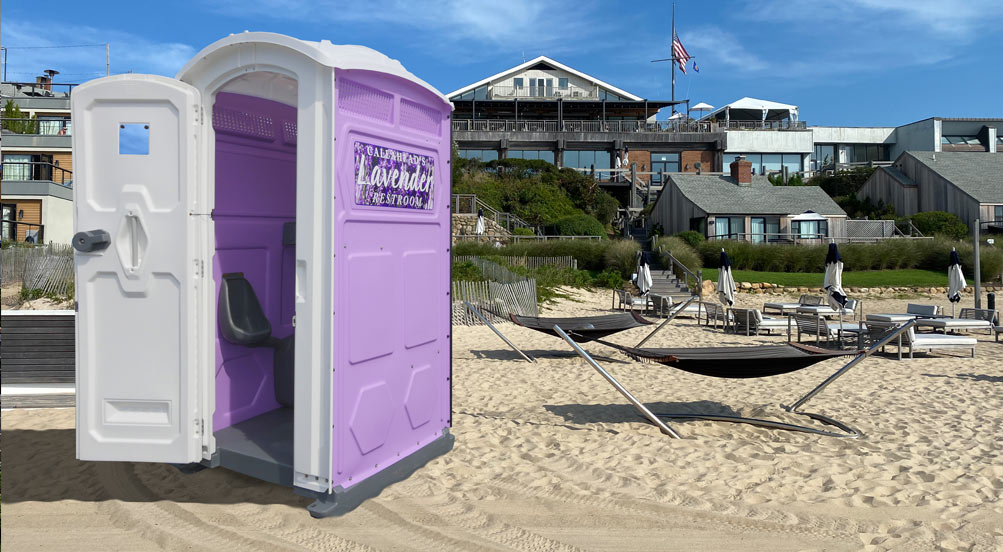The LAVENDER Portable Toilet for Long Island Special Events