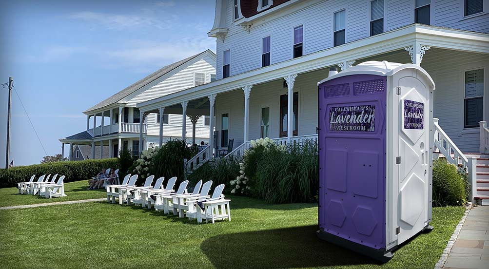 The LAVENDER Portable Toilet Short Term Rental in NYC
