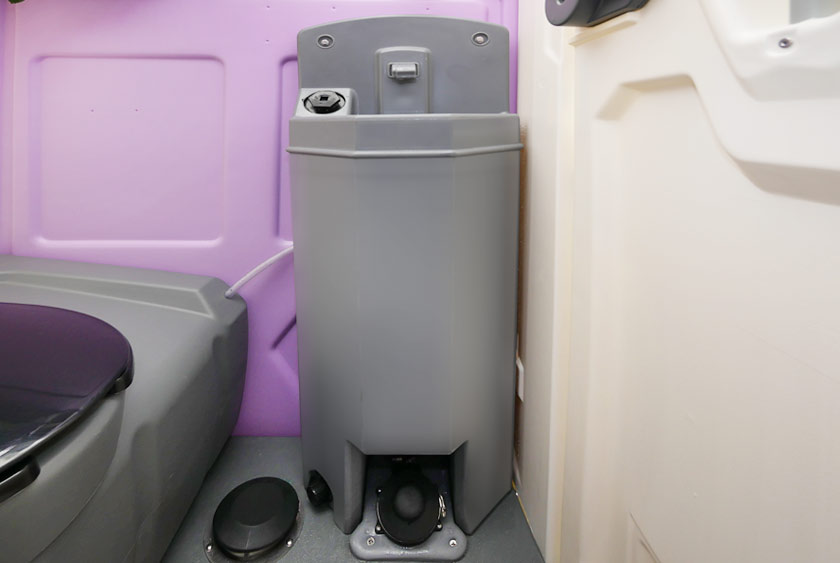 SINK FAUCET IS FOOT PUMPED ACTIVATED