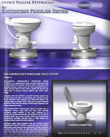 The CONTRACTOR'S Porcelain Toilet System for Office Trailers