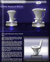 The CONTRACTOR'S Porcelain Toilet System for Office Trailers