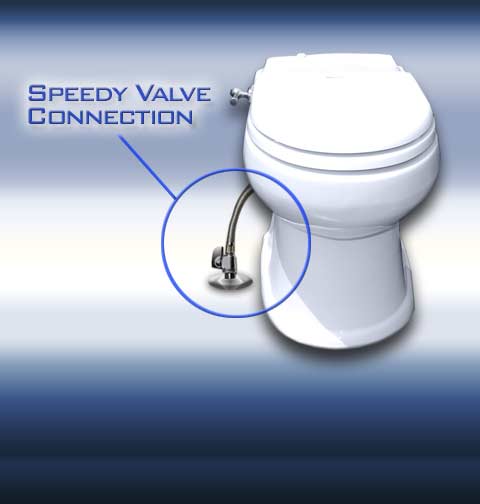 Speedy Valve Connection to Toilet