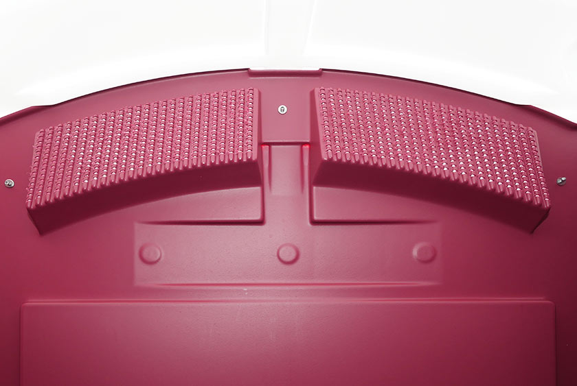 VENTED EAVES ON THREE SIDES FOR NATURAL VENTILATION