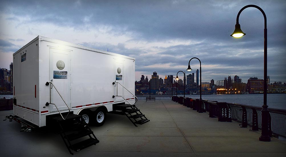 The Aqueduct Restroom Trailer Near The Water