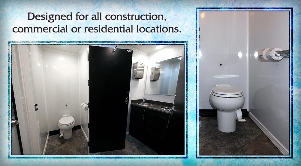 The Aqueduct Restroom Trailer Designed For All Construction, Commercial Or Residental Locations