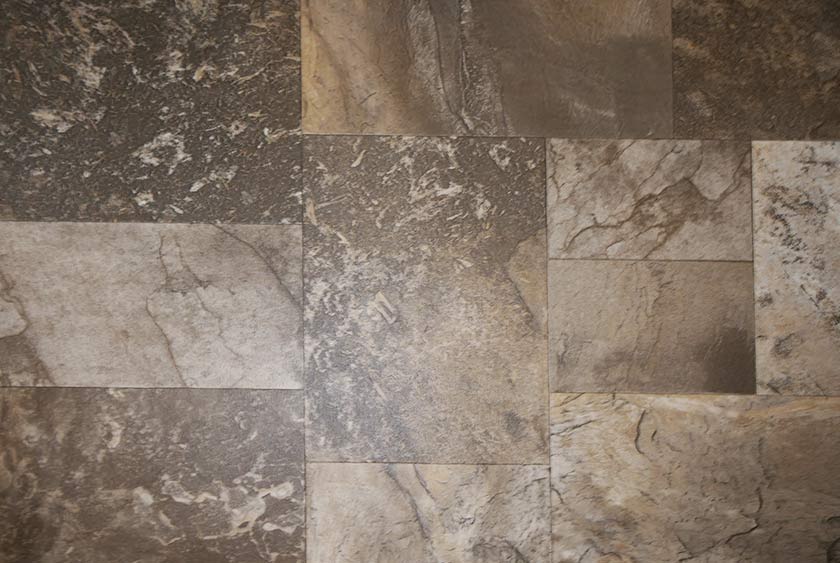 ARMSTRONG FAUX TILE FLOOR