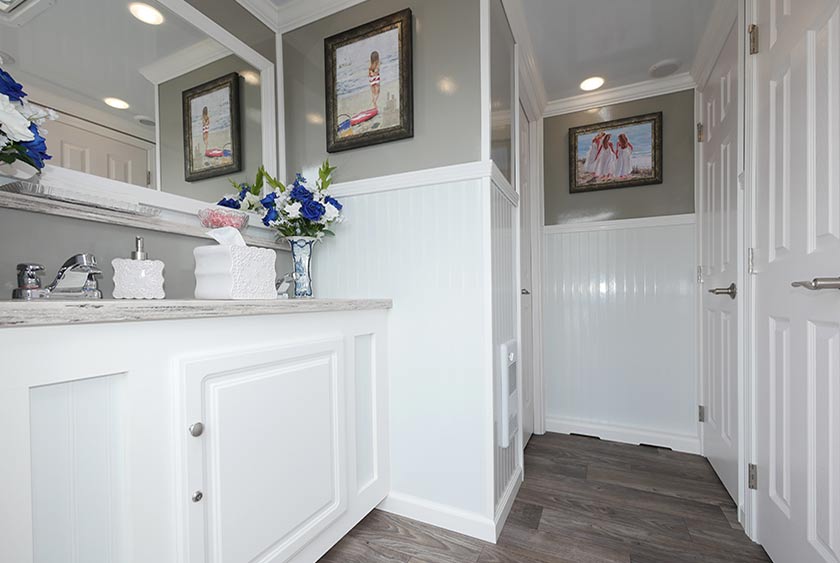 THE BRIGHTON BEACH RESTROOM TRAILER WOMEN'S ENTRANCE