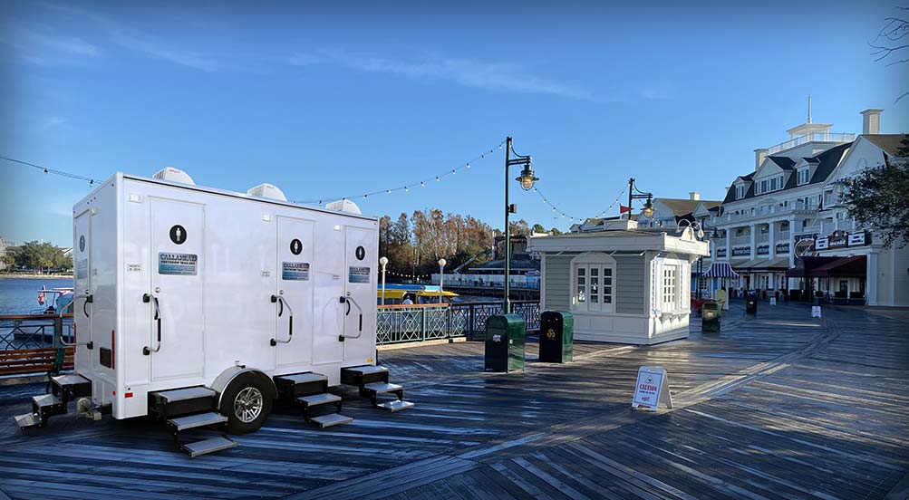 The Dockside Restroom Trailer Near The Docks