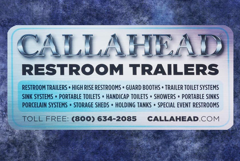 CALLAHEAD RESTROOM TRAILER SIGNAGE