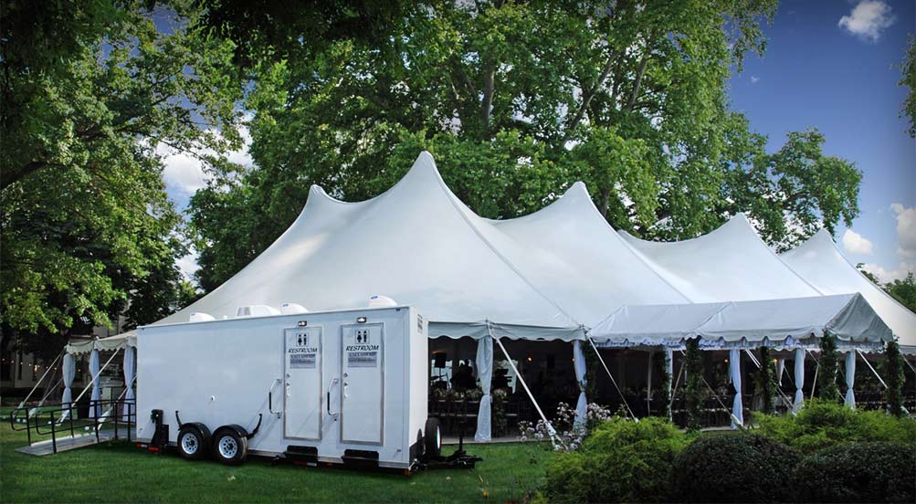 The Handicap ADA 3000 Restroom Trailer Near Wedding Receptions
