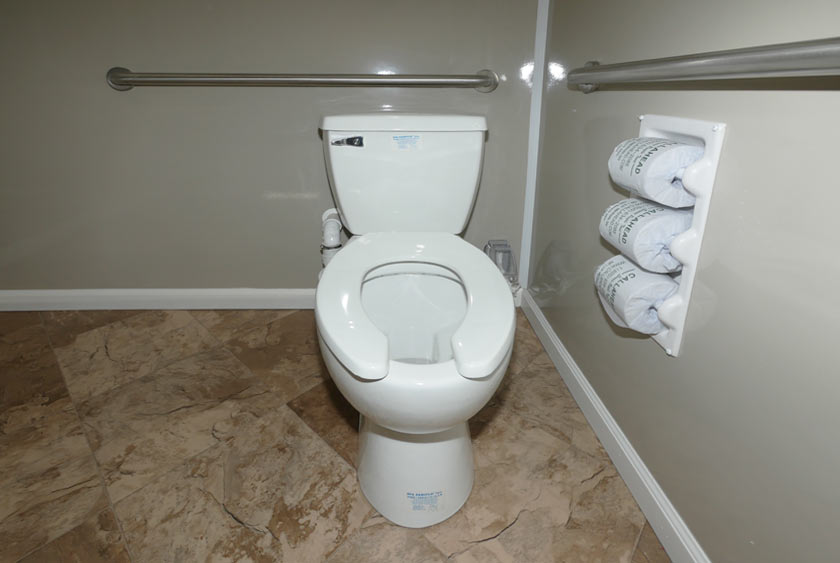 FULL SIZED MACERATING ADA PORCELAIN TOILET