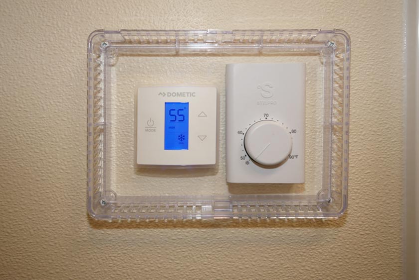 THERMOSTAT CONTROLLED HEAT AND AIR CONDITIONING