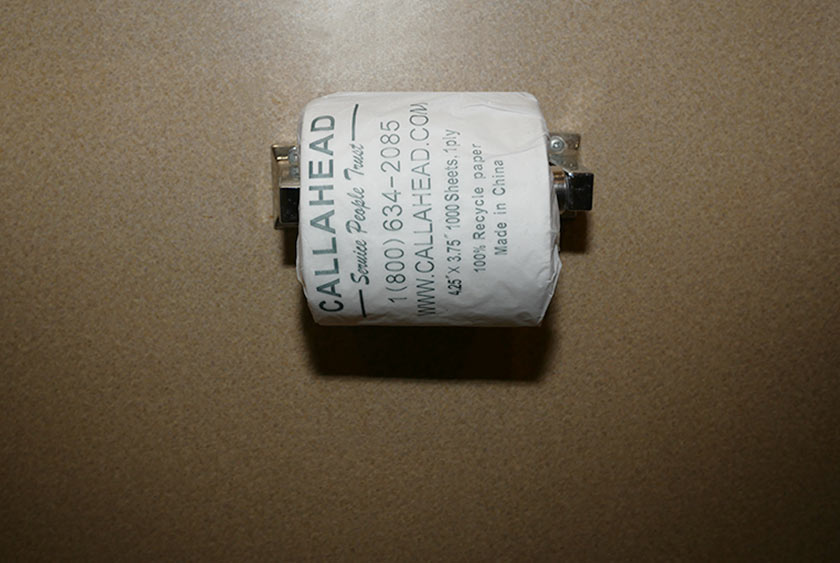 TOILET PAPER HOLDER IS EASILY REACHED