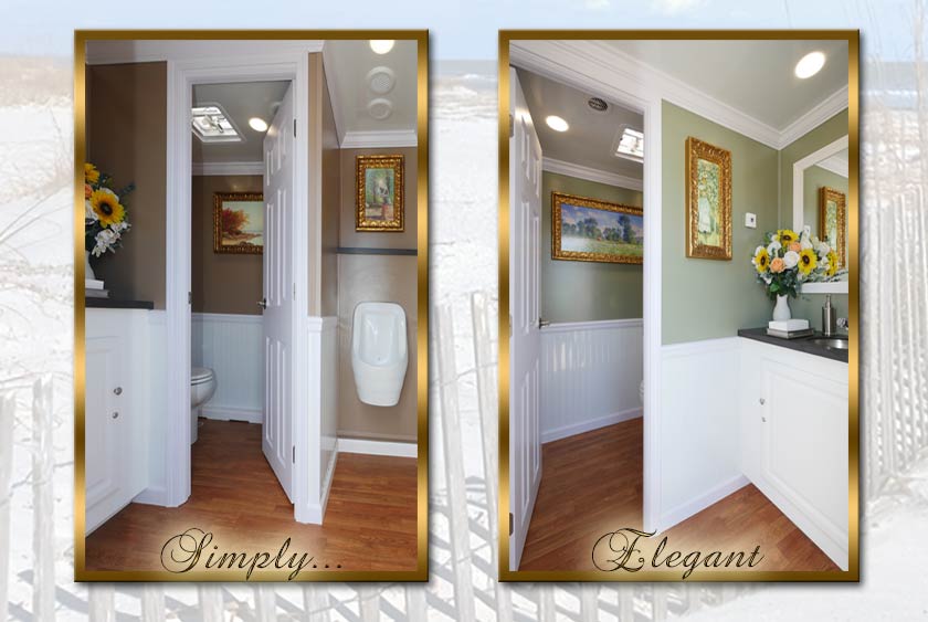 ELEGANT FOYER IN BOTH MEN AND WOMEN'S RESTROOMS