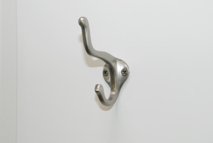 COAT AND HAT HOOKS FOR YOUR CONVENIENCE