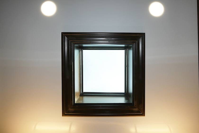 FRAMED SKYLIGHTS PROVIDE NATURAL LIGHTING