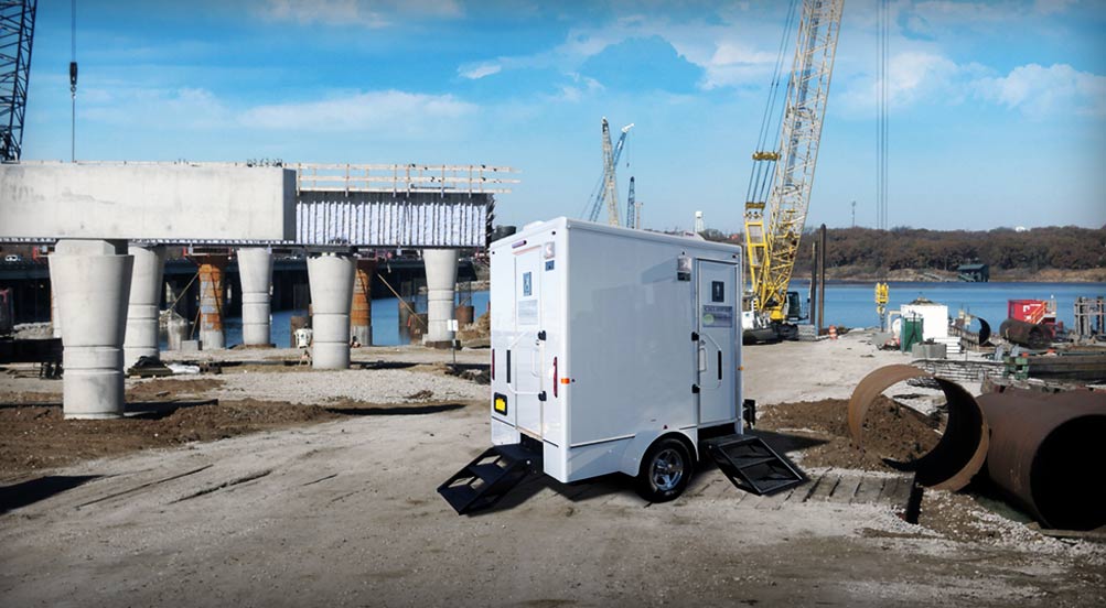 The Bedrock Porta Potty Trailer in NY