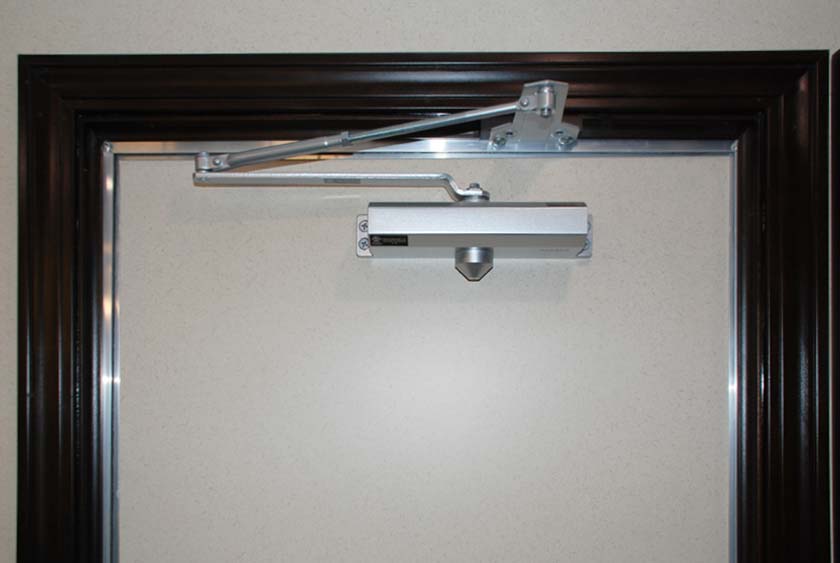 SELF-CLOSING DOOR ASSURES PRIVACY