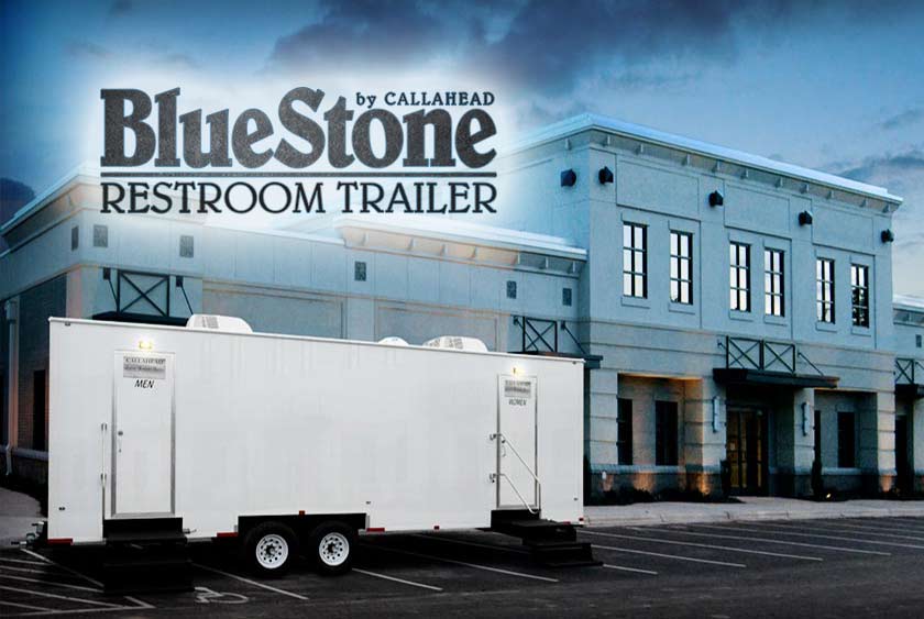 THE BLUESTONE RESTROOM TRAILER BY CALLAHEAD