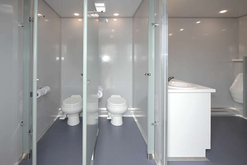 TWO PRIVATE TOILET STALLS ON MEN'S SIDE