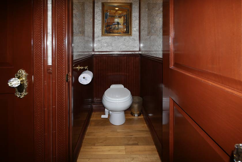 SPACIOUS STALLS WITH LOCKING DOORS