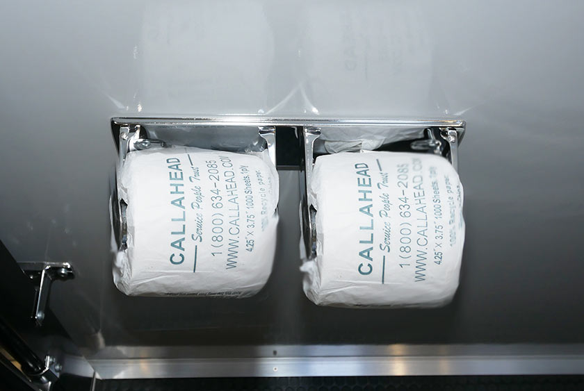 DOUBLE TOILET PAPER DISPENSER