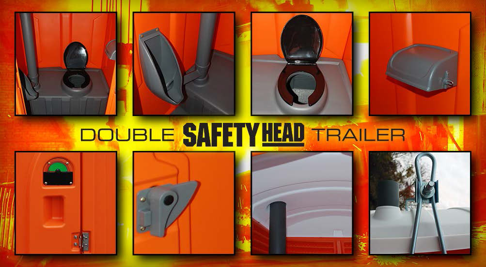 The Double Safety Head Portable Restroom