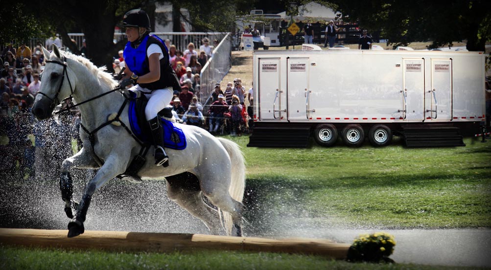 The Equestrian Luxury Restroom Trailer At The Park