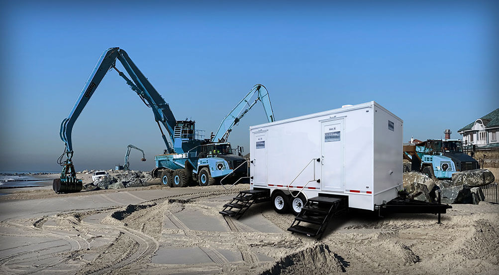 The Field Restroom Trailer On The Beach