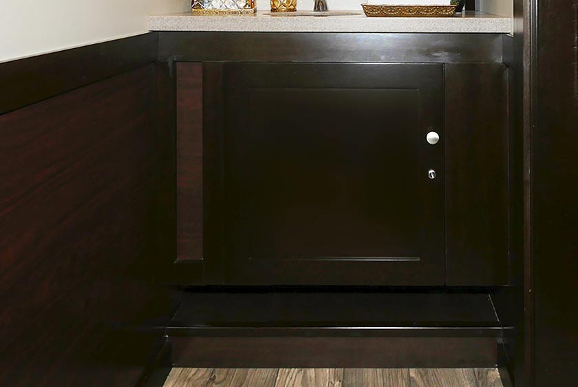 VANITY STORAGE BENEATH THE SINK