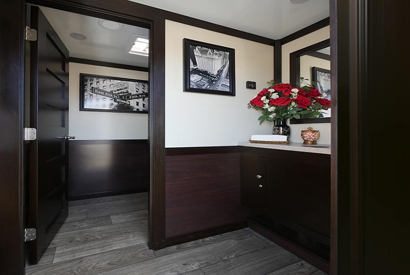 SOLID, FLOOR TO CEILING LOCKABLE DOORS