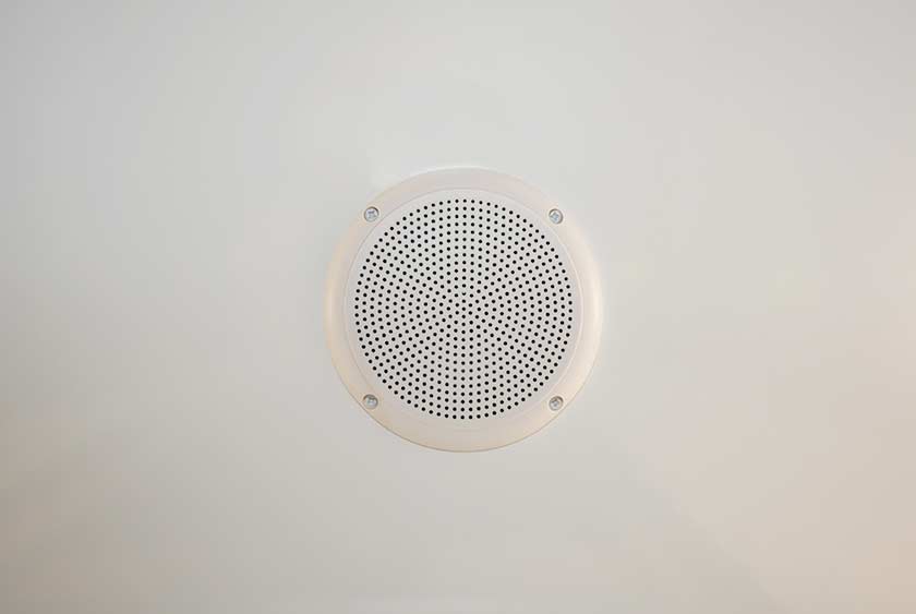 CEILING MOUNTED SPEAKERS FOR THE CENTRAL MUSIC SYSTEM