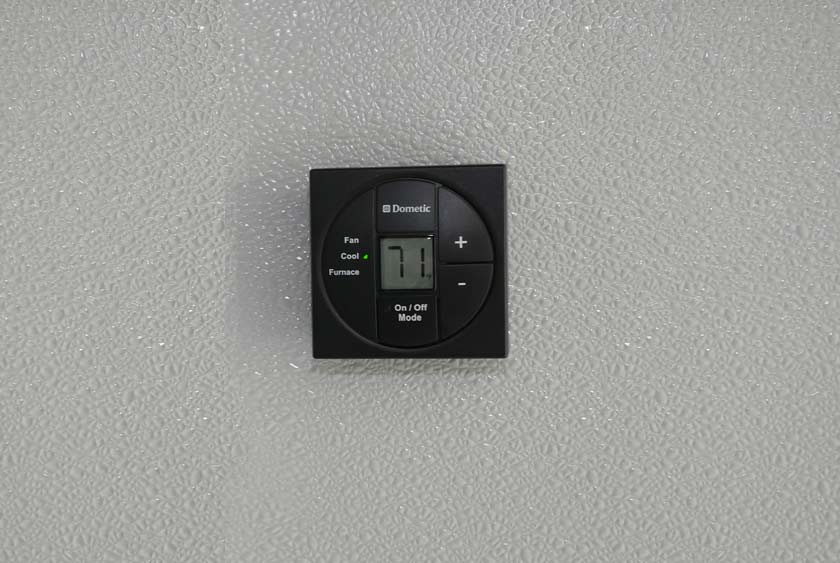 AIR CONDITIONING IS THERMOSTAT CONTROLLED FOR YOUR COMFORT