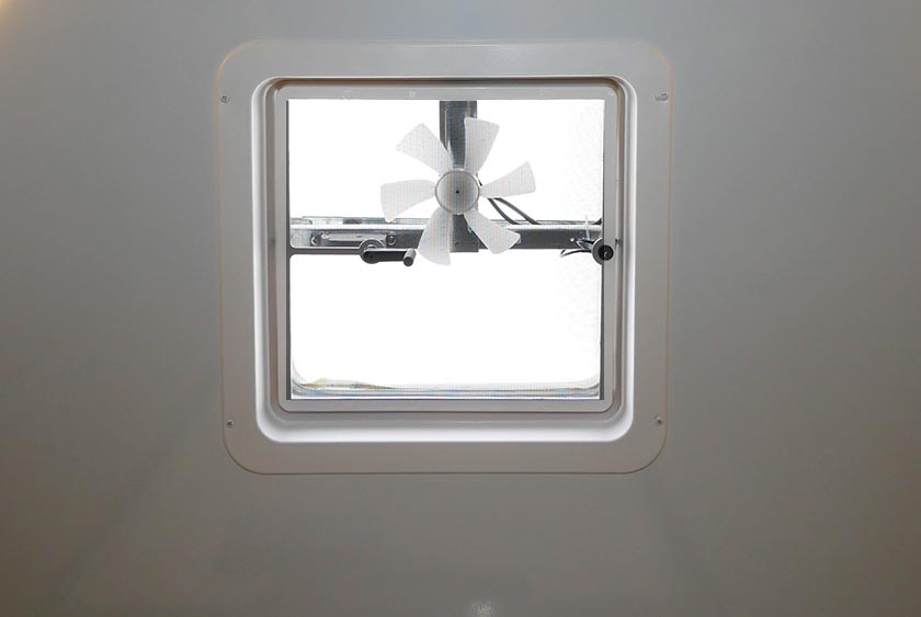 CEILING VENTS WITH ELECTRIC FANS FOR ADDITIONAL VENTILATION