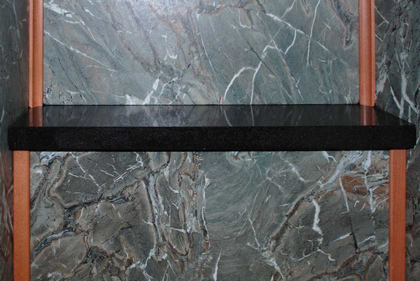 CONVENIENCE SHLEF ABOVE URINAL