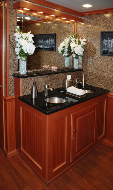 MANHATTAN RESTROOM TRAILER INTERIOR VIEW