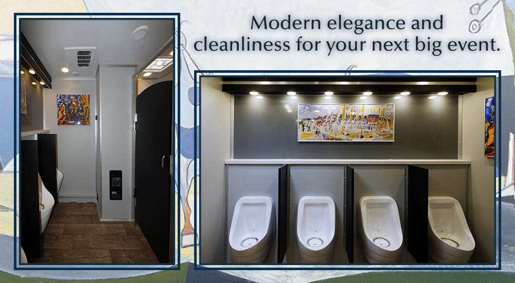 The Modern Luxury Restroom Trailer Has Modern Elegance And Cleanliness For Your Next Big Event