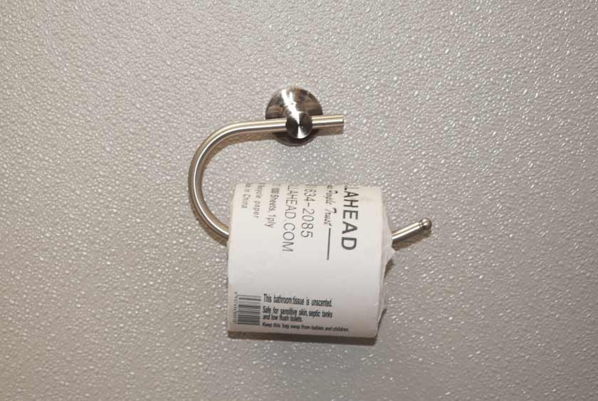 BRUSHED NICKEL TOILET PAPER DISPENSERS