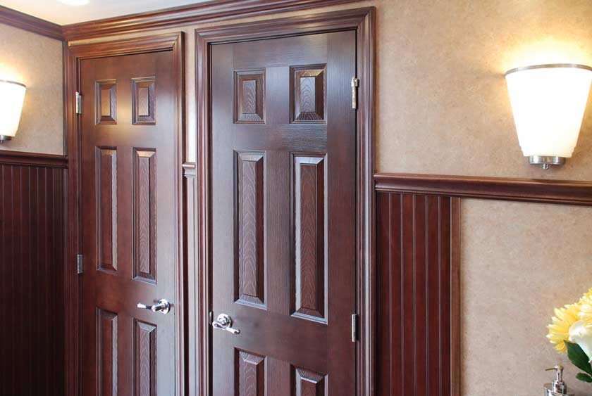 FLOOR TO CEILING LOCKABLE STALLS FOR PRIVACY!