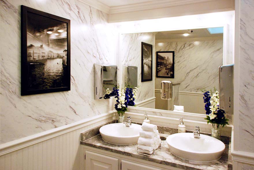 MEN'S RESTROOM VANITY