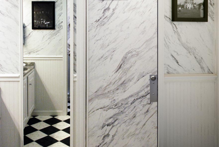 FULL LENGTH MIRROR IN LADIES RESTROOM