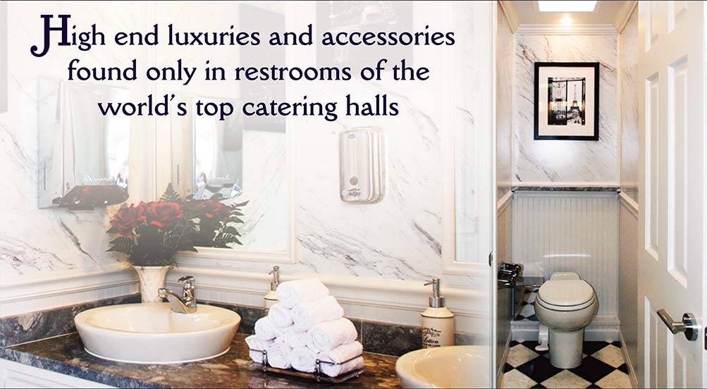 The Plaza Luxury Restroom Trailer A High End Luxuries And Accessories Found Only In Restrooms Of The World top Catering Halls