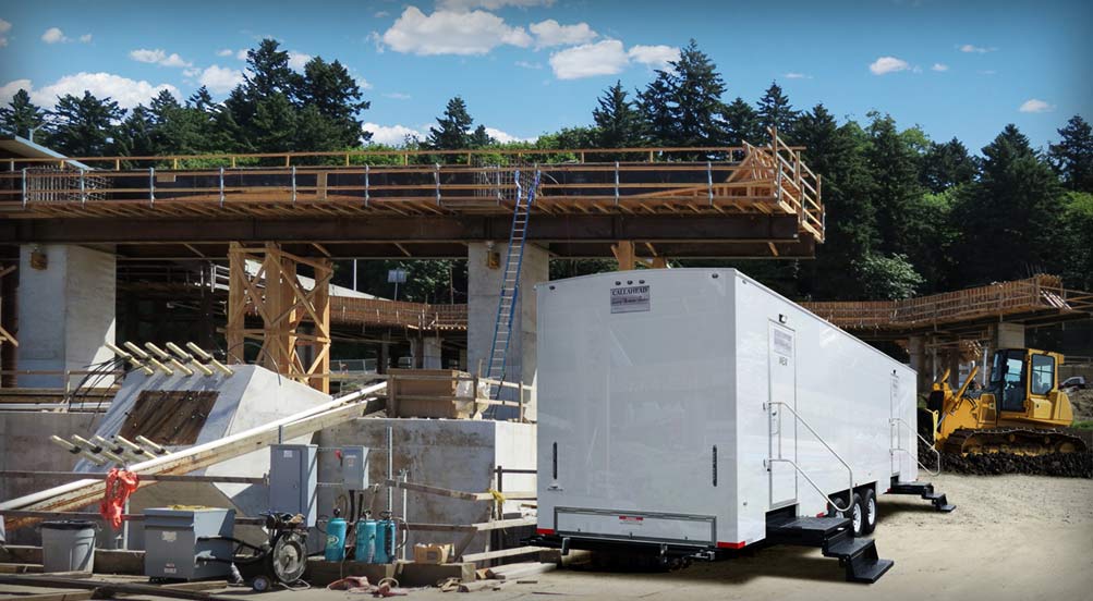 Construction Portable Restroom Trailer in NY