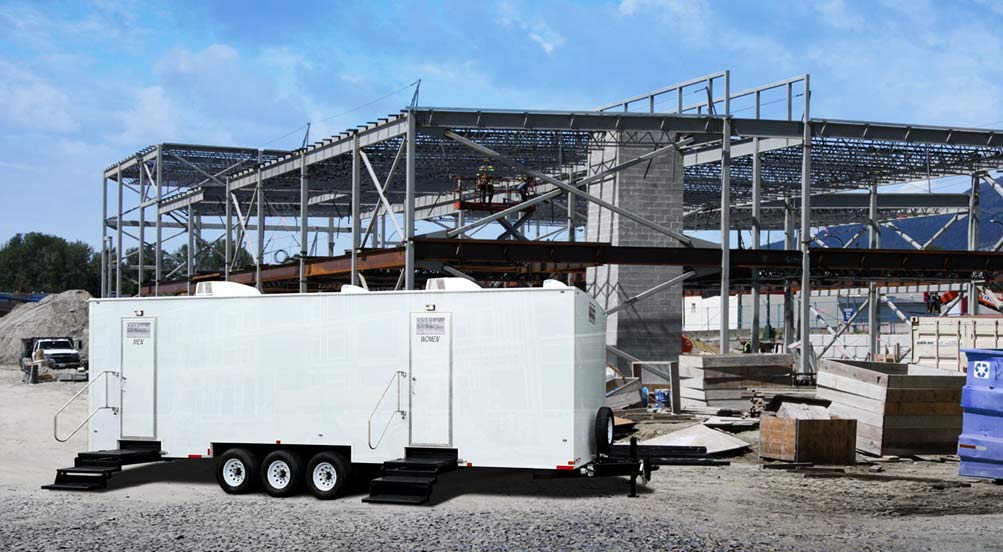 Job Site Portable Restroom Trailer