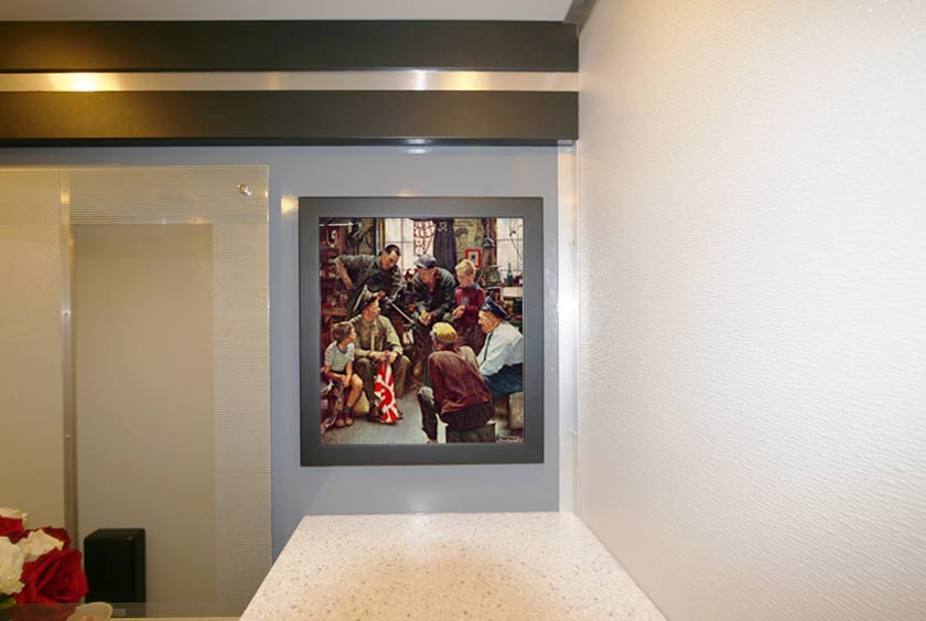 FRAMED ARTWORK INCLUDES WORK BY NORMAN ROCKWELL