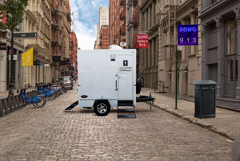 THE SOHO RESTROOM TRAILER EXUDES LUXURY IN ANY LOCATION